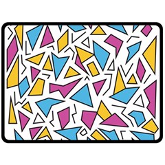 Retro Shapes 01 Double Sided Fleece Blanket (large)  by jumpercat