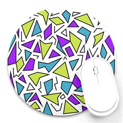 Retro Shapes 02 Round Mousepads by jumpercat