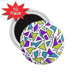 Retro Shapes 02 2 25  Magnets (10 Pack)  by jumpercat