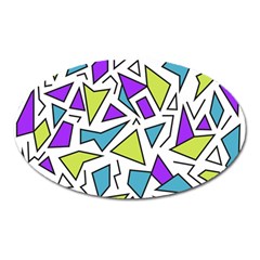 Retro Shapes 02 Oval Magnet by jumpercat