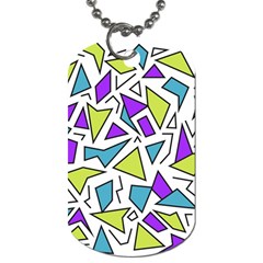 Retro Shapes 02 Dog Tag (two Sides) by jumpercat