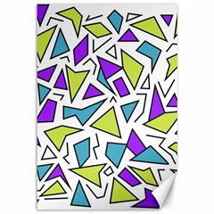 Retro Shapes 02 Canvas 12  X 18   by jumpercat