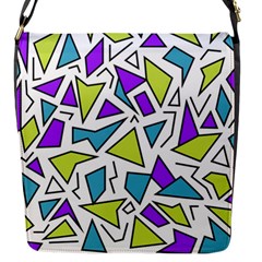 Retro Shapes 02 Flap Messenger Bag (s) by jumpercat