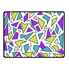 Retro Shapes 02 Double Sided Fleece Blanket (small)  by jumpercat