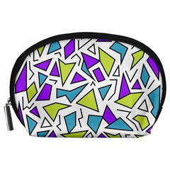 Retro Shapes 02 Accessory Pouches (large)  by jumpercat