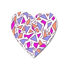 Retro Shapes 03 Heart Magnet by jumpercat