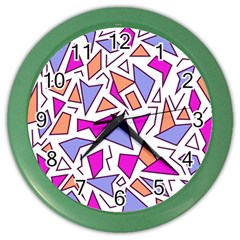 Retro Shapes 03 Color Wall Clocks by jumpercat