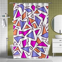 Retro Shapes 03 Shower Curtain 48  X 72  (small)  by jumpercat