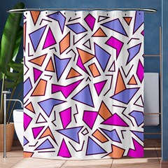 Retro Shapes 03 Shower Curtain 60  X 72  (medium)  by jumpercat