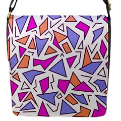 Retro Shapes 03 Flap Messenger Bag (s) by jumpercat