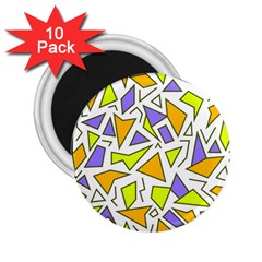 Retro Shapes 04 2 25  Magnets (10 Pack)  by jumpercat