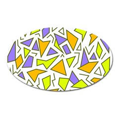 Retro Shapes 04 Oval Magnet by jumpercat