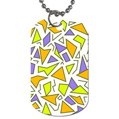 Retro Shapes 04 Dog Tag (two Sides) by jumpercat