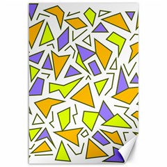 Retro Shapes 04 Canvas 12  X 18   by jumpercat