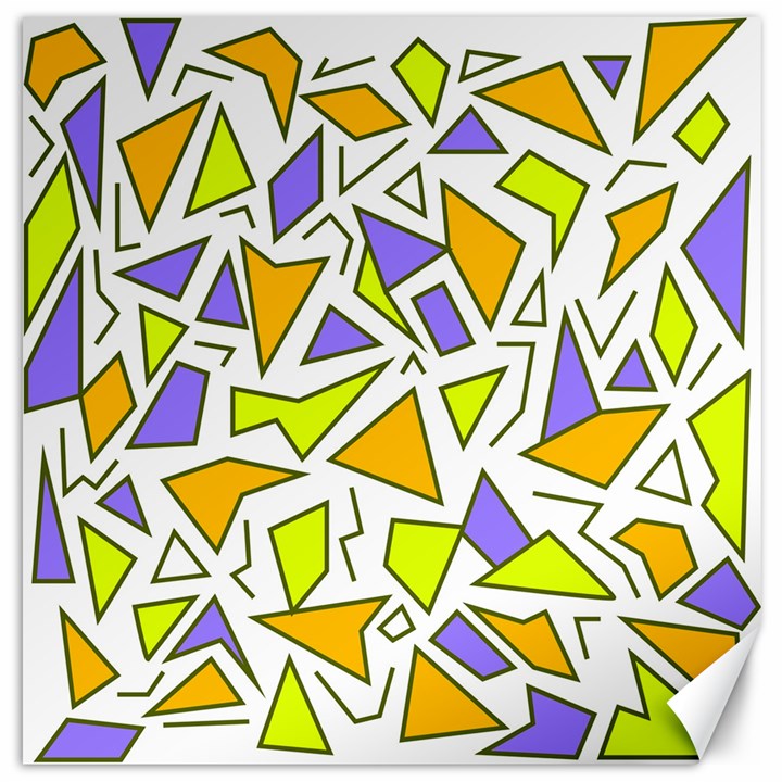 Retro Shapes 04 Canvas 16  x 16  