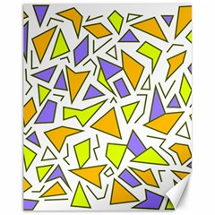 Retro Shapes 04 Canvas 11  X 14   by jumpercat