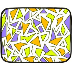 Retro Shapes 04 Double Sided Fleece Blanket (mini)  by jumpercat