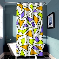 Retro Shapes 04 Shower Curtain 36  X 72  (stall)  by jumpercat