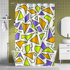 Retro Shapes 04 Shower Curtain 48  X 72  (small)  by jumpercat