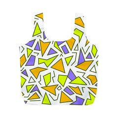 Retro Shapes 04 Full Print Recycle Bags (m)  by jumpercat