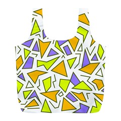 Retro Shapes 04 Full Print Recycle Bags (l)  by jumpercat