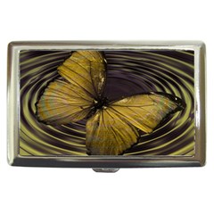 Butterfly Insect Wave Concentric Cigarette Money Cases by Celenk