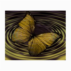 Butterfly Insect Wave Concentric Small Glasses Cloth by Celenk