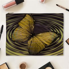 Butterfly Insect Wave Concentric Cosmetic Bag (xl) by Celenk