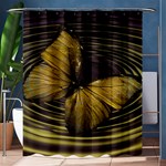 Butterfly Insect Wave Concentric Shower Curtain 60  x 72  (Medium)  60 x72  Curtain