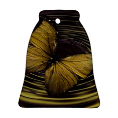 Butterfly Insect Wave Concentric Bell Ornament (two Sides) by Celenk