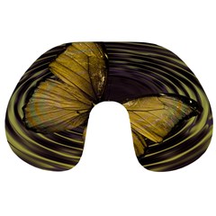 Butterfly Insect Wave Concentric Travel Neck Pillows by Celenk