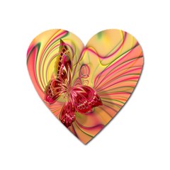 Arrangement Butterfly Aesthetics Heart Magnet by Celenk