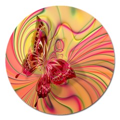 Arrangement Butterfly Aesthetics Magnet 5  (round) by Celenk