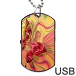 Arrangement Butterfly Aesthetics Dog Tag USB Flash (One Side) Front