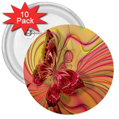 Arrangement Butterfly Aesthetics 3  Buttons (10 Pack)  by Celenk