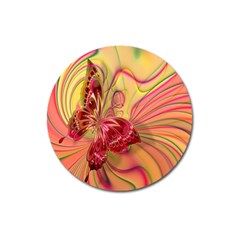 Arrangement Butterfly Aesthetics Magnet 3  (round) by Celenk