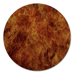 Abstract Flames Fire Hot Magnet 5  (round) by Celenk