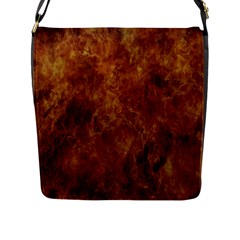 Abstract Flames Fire Hot Flap Messenger Bag (l)  by Celenk