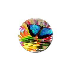 Blue Morphofalter Butterfly Insect Golf Ball Marker by Celenk