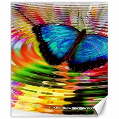 Blue Morphofalter Butterfly Insect Canvas 8  X 10  by Celenk