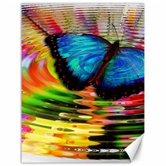 Blue Morphofalter Butterfly Insect Canvas 12  X 16   by Celenk