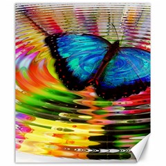 Blue Morphofalter Butterfly Insect Canvas 20  X 24   by Celenk