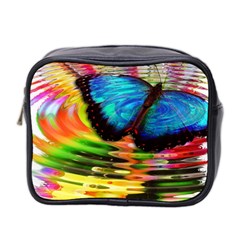 Blue Morphofalter Butterfly Insect Mini Toiletries Bag 2-side by Celenk