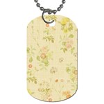 Floral Wallpaper Flowers Vintage Dog Tag (Two Sides) Front