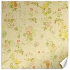 Floral Wallpaper Flowers Vintage Canvas 12  X 12   by Celenk