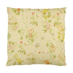 Floral Wallpaper Flowers Vintage Standard Cushion Case (one Side)