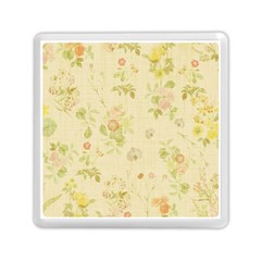 Floral Wallpaper Flowers Vintage Memory Card Reader (square)  by Celenk