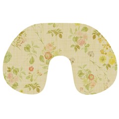 Floral Wallpaper Flowers Vintage Travel Neck Pillows by Celenk