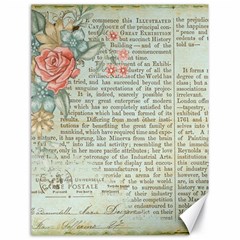 Vintage Floral Background Paper Canvas 18  X 24   by Celenk