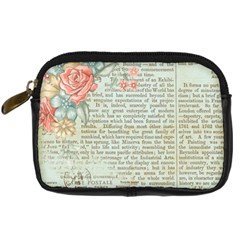 Vintage Floral Background Paper Digital Camera Cases by Celenk